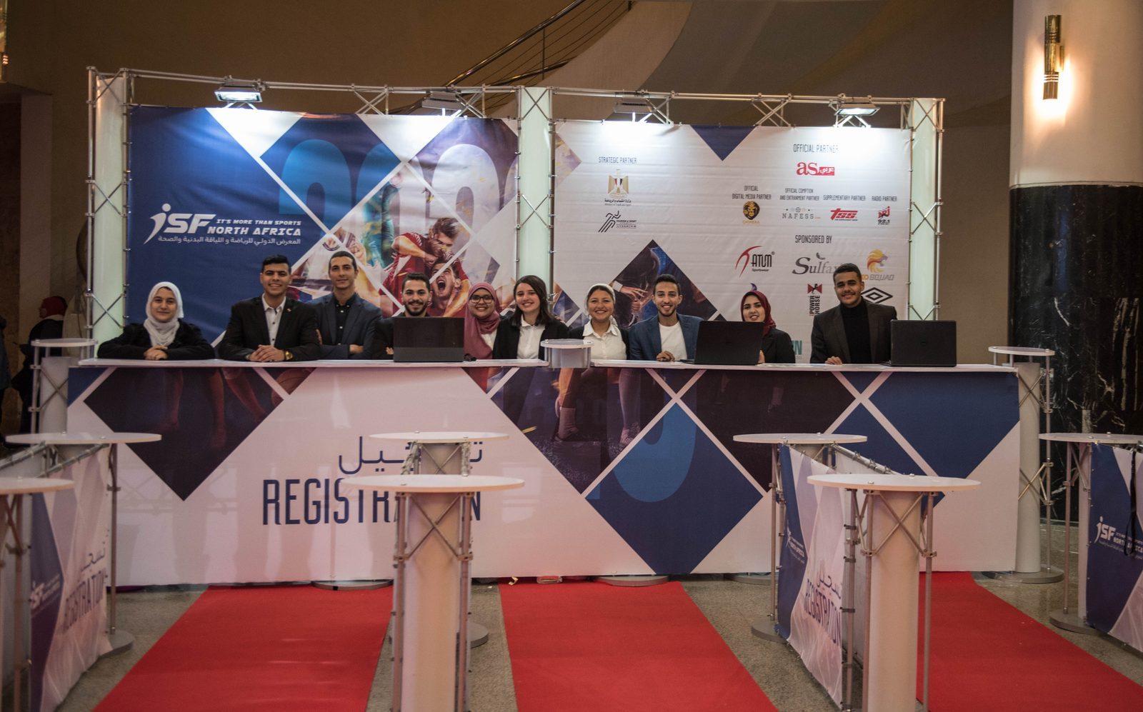 ISF North Africa registration desk at the Cairo International Convention Centre