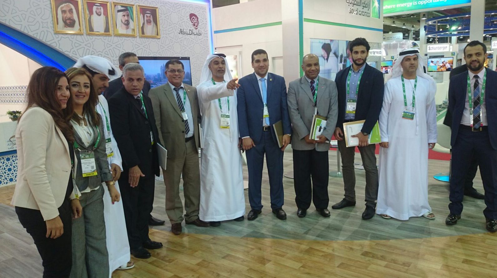 Delegates visiting an exhibitor stand on the show floor