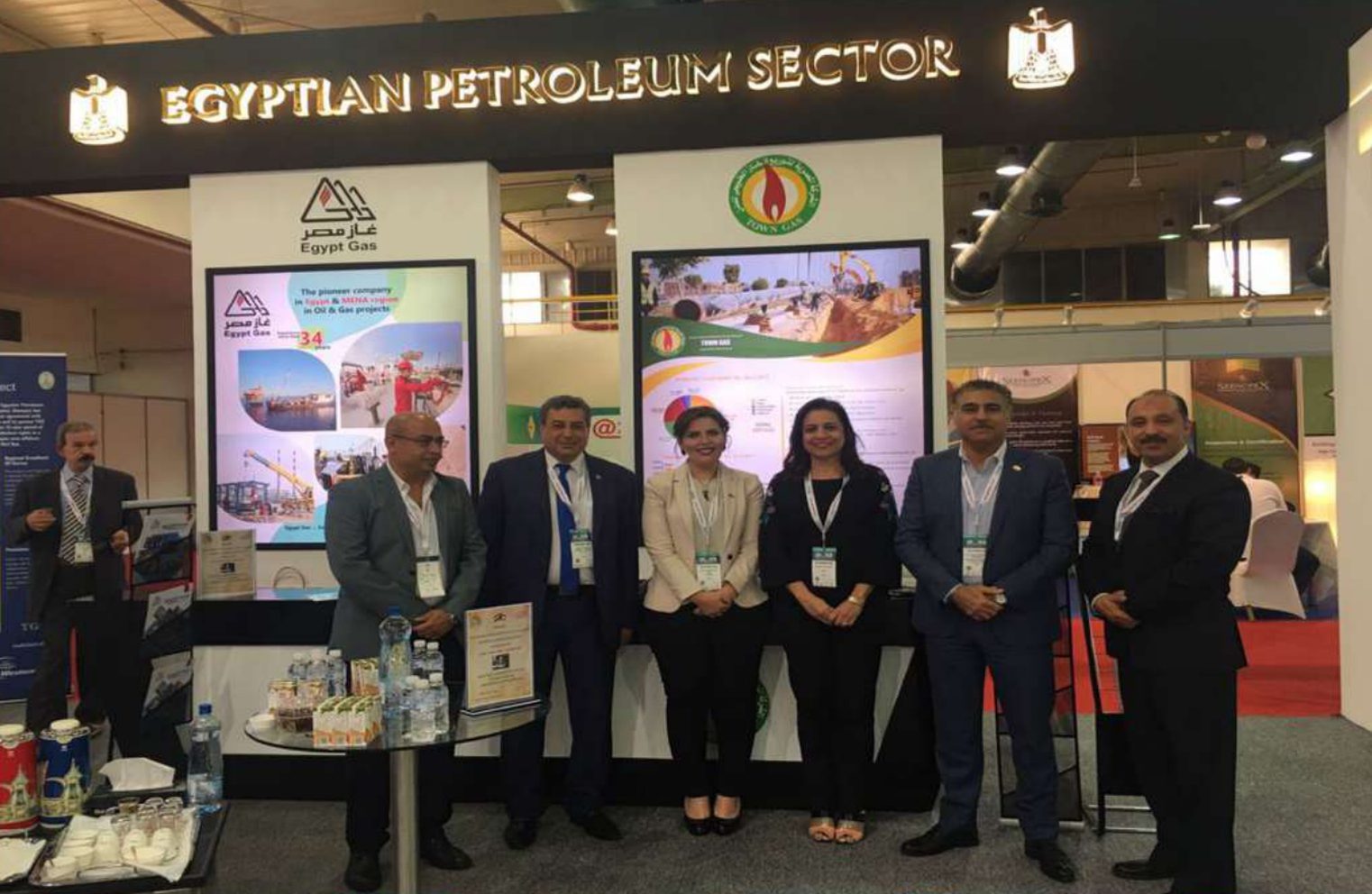 Delegates at the Egyptian Petroleum Sector stand