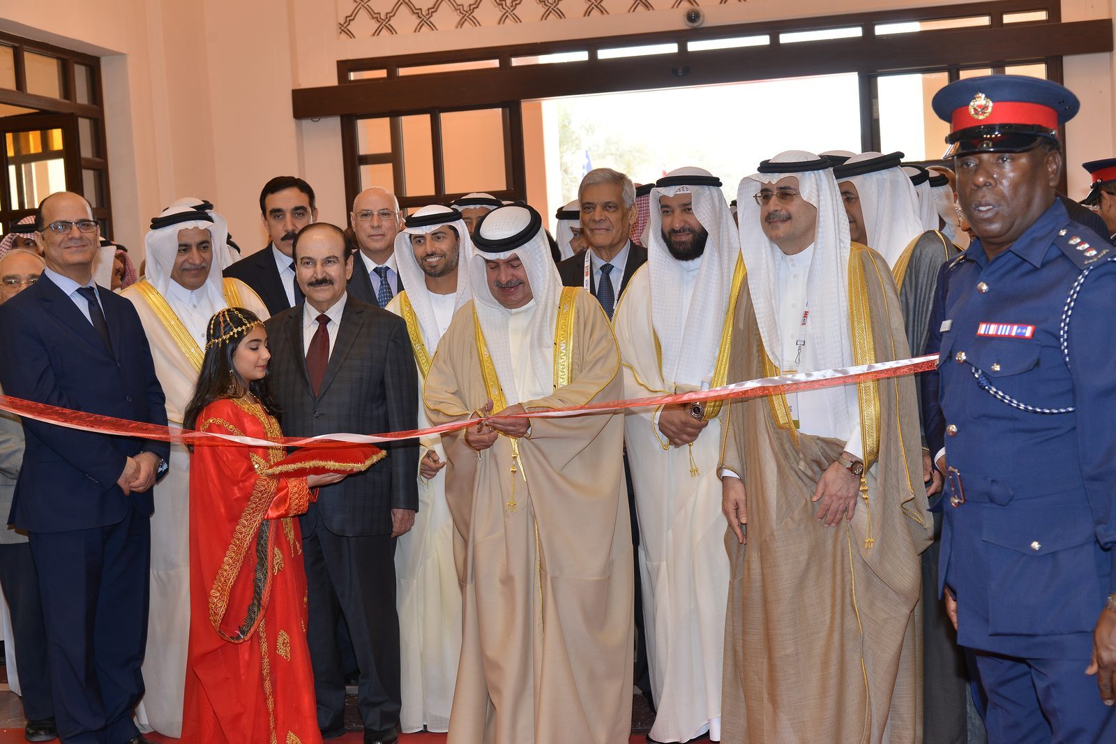 Ribbon-cutting at the exhibition opening